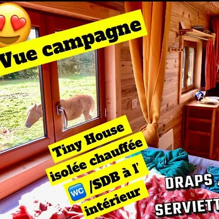 Baie Normandie Cottage Tiny House Isolee , Chauffee, 40Min Mt St Michel 30Min Mer Draps Serviettes La Chapelle-Cecelin Exterior photo